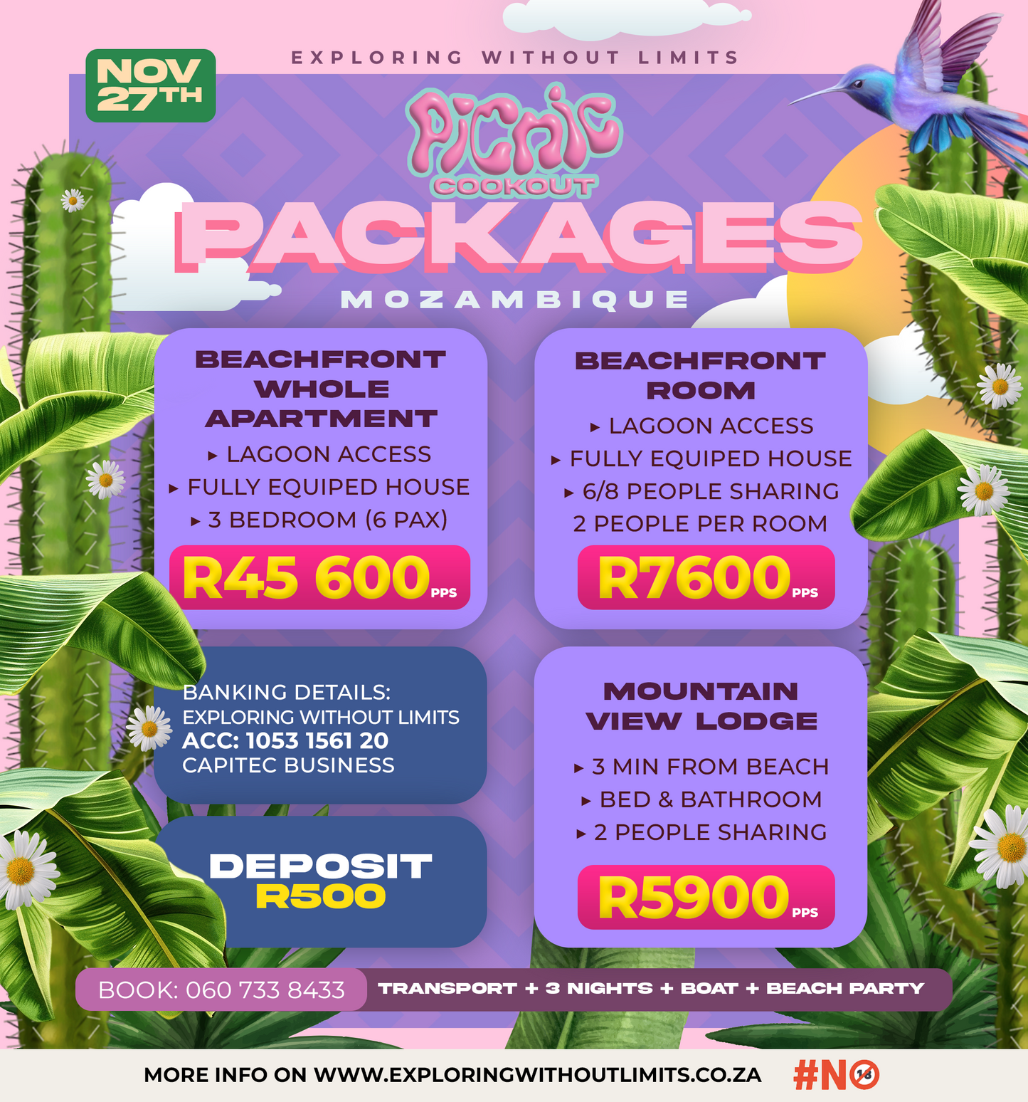 Win-A-Trip: Picnic Cookout Holiday Mozambique