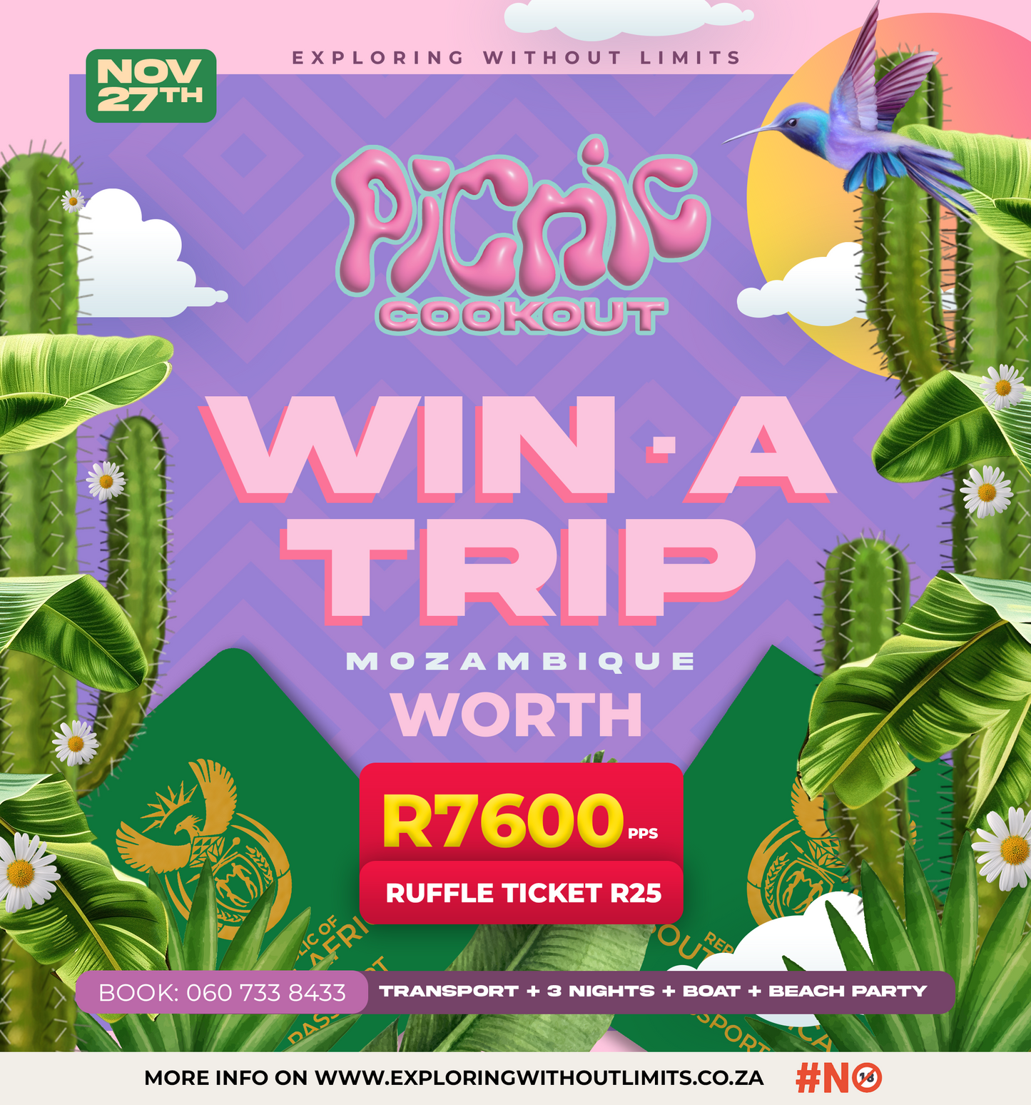 Win-A-Trip: Picnic Cookout Holiday Mozambique